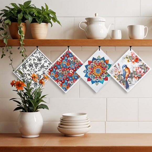 12-PK Eco-Friendly Swedish Dishcloths For Kitchen - Paper Towel Alternative - Picture 3 of 4